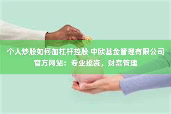 个人炒股如何加杠杆控股 中欧基金管理有限公司官方网站：专业投资，财富管理