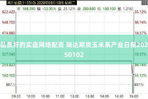 品质好的实盘网络配资 瑞达期货玉米系产业日报20250102