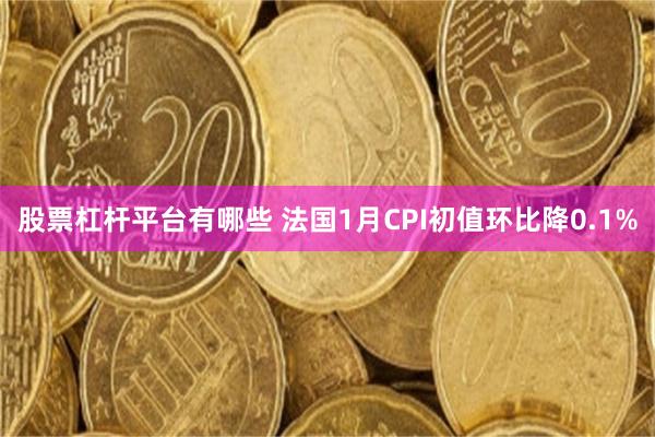 股票杠杆平台有哪些 法国1月CPI初值环比降0.1%