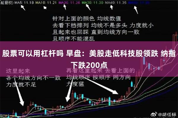 股票可以用杠杆吗 早盘：美股走低科技股领跌 纳指下跌200点